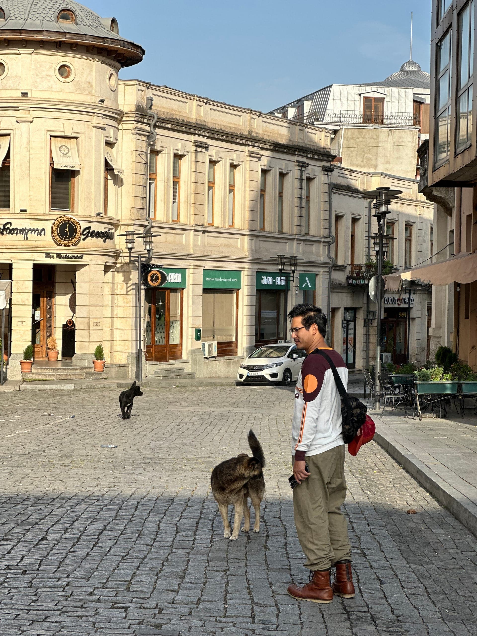 Kutaisi city center with historic buildings