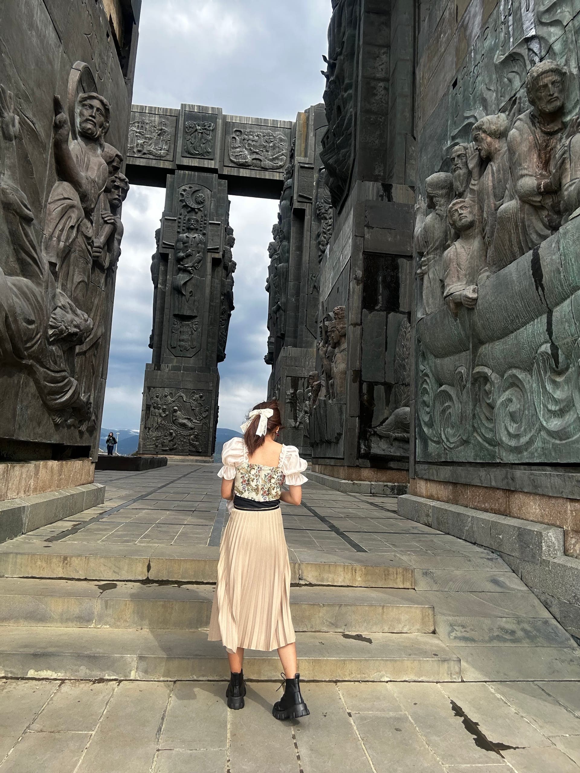 Tbilisi Old Town panoramic view at golden hour