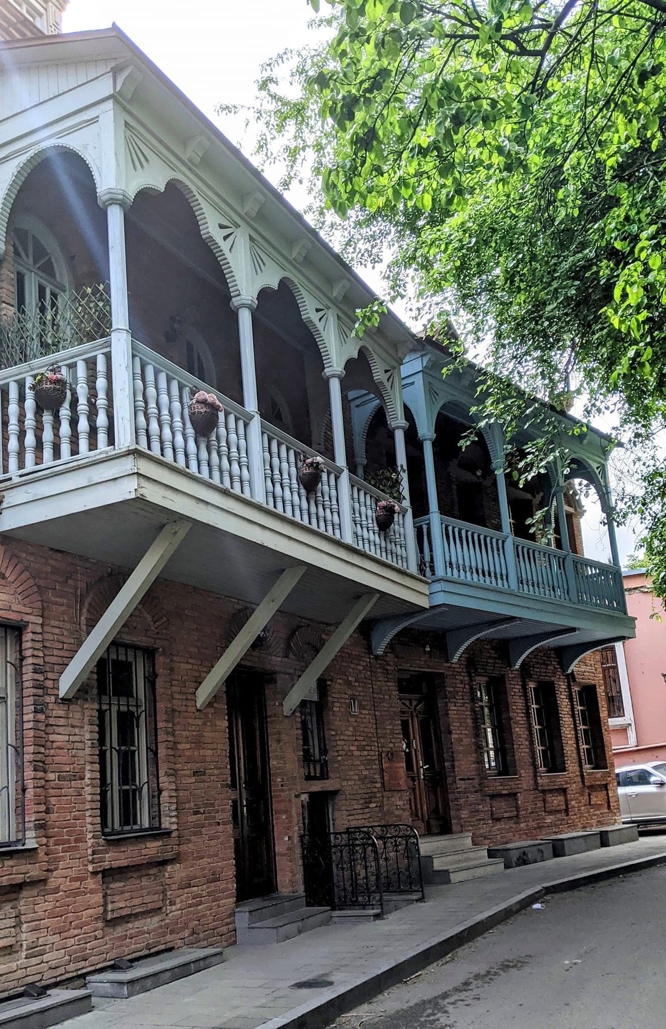 Scenic Tbilisi rooftops with Narikala Fortress backdrop
