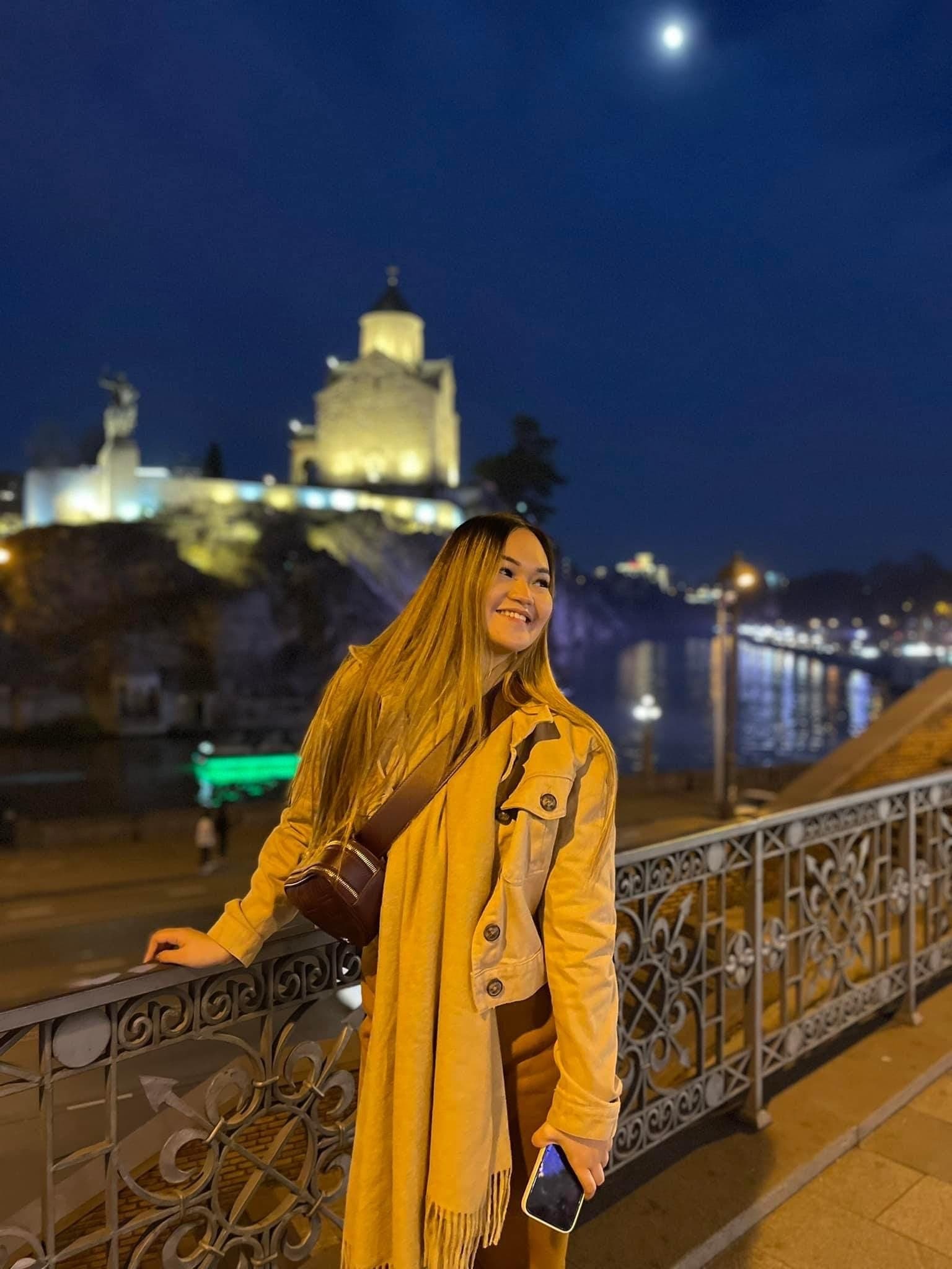 Tbilisi cityscape showing blend of old and new architecture