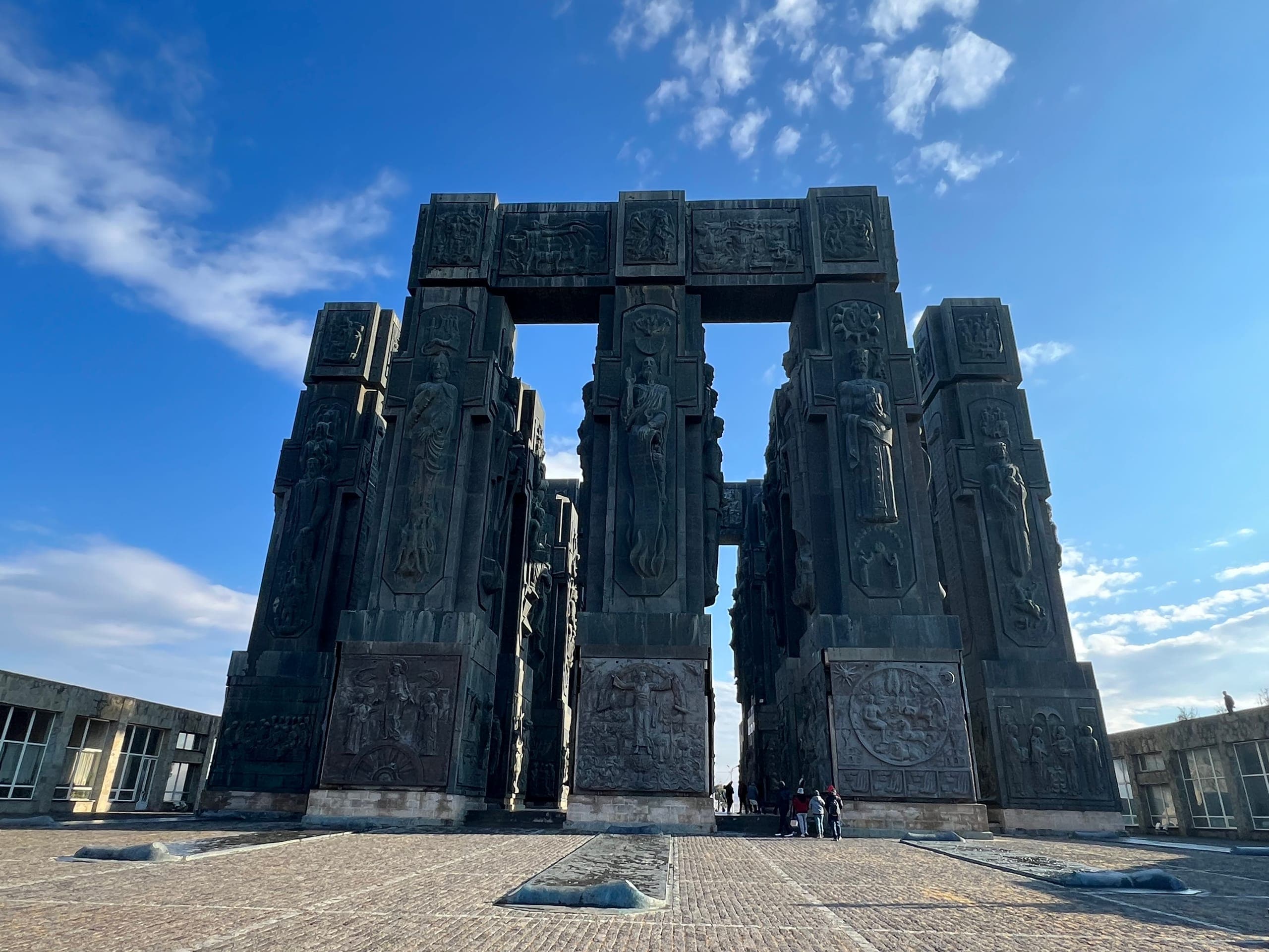 Tbilisi riverside view along the Mtkvari River