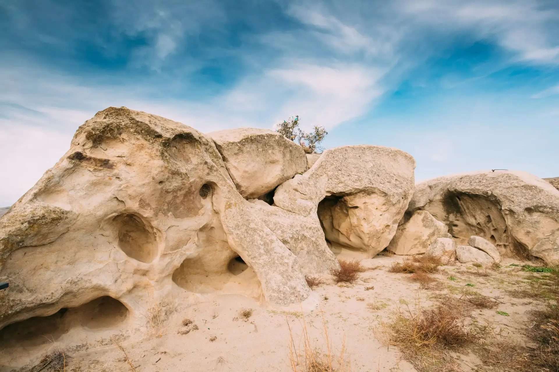 Uplistsikhe Cave City rock-hewn structures Shida Kartli Georgia