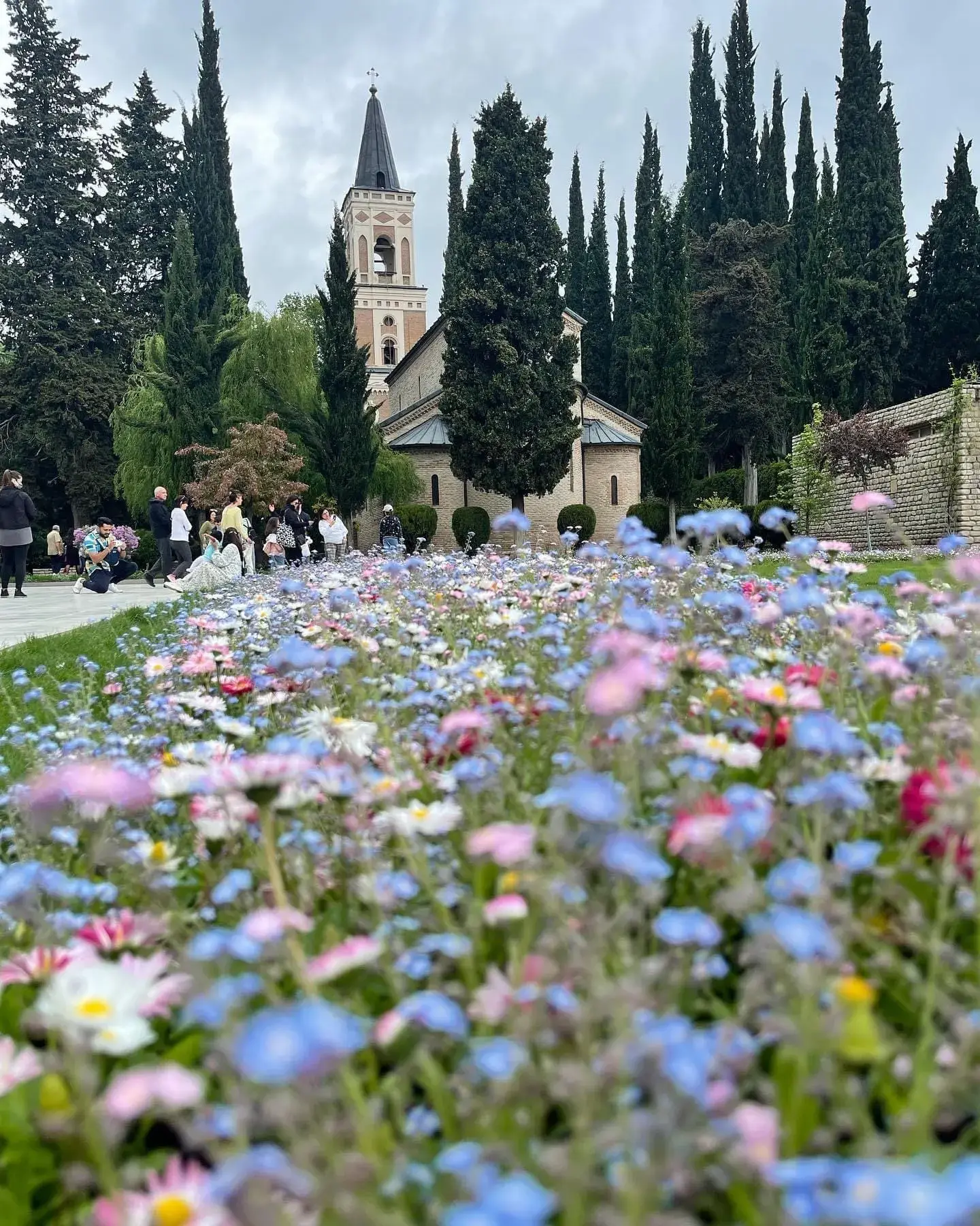 Sighnaghi sunset view over Alazani Valley