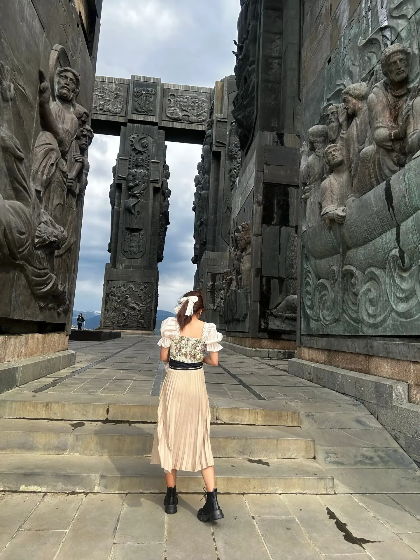 Tbilisi Old Town panoramic view at golden hour
