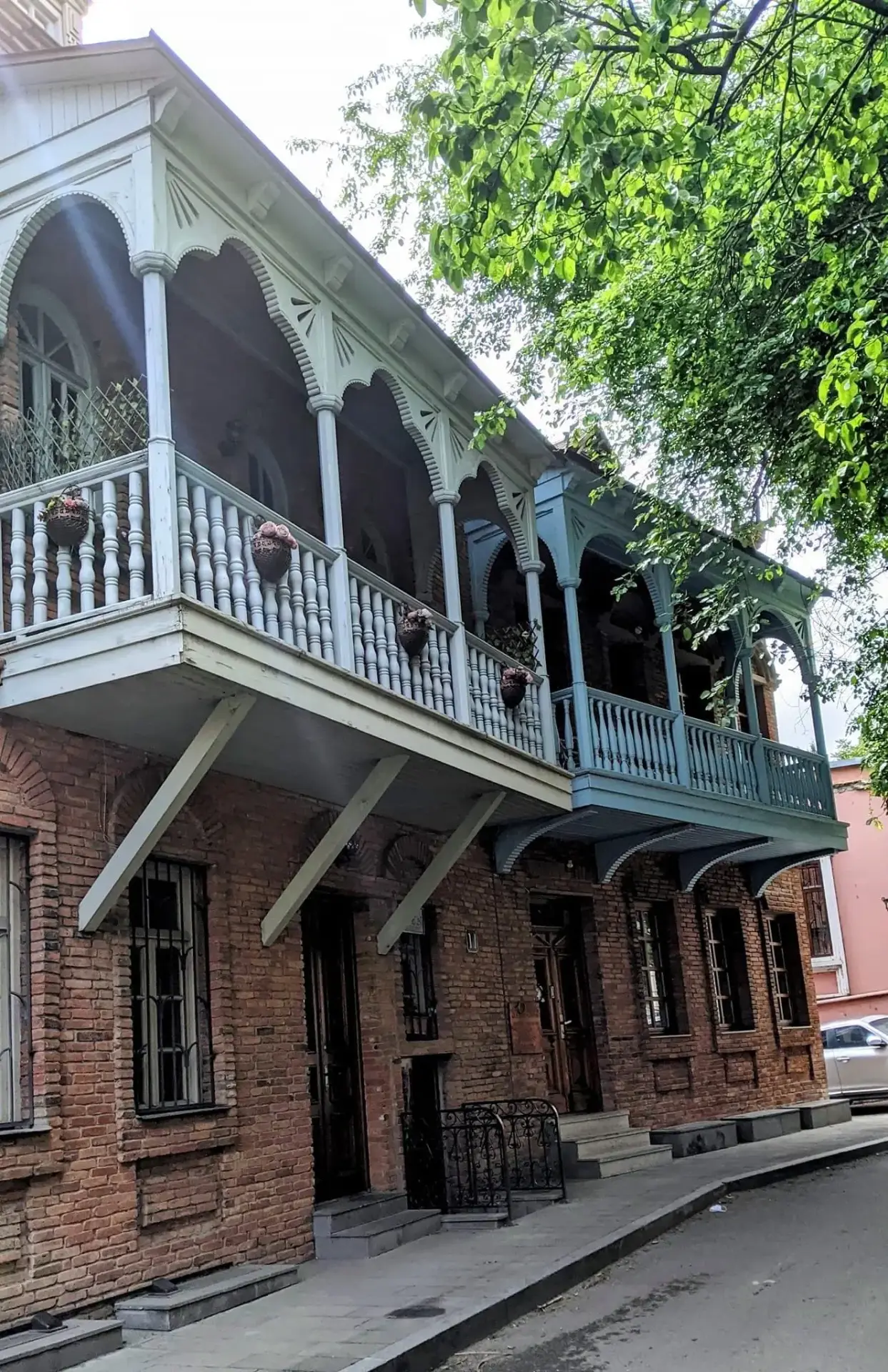 Scenic Tbilisi rooftops with Narikala Fortress backdrop