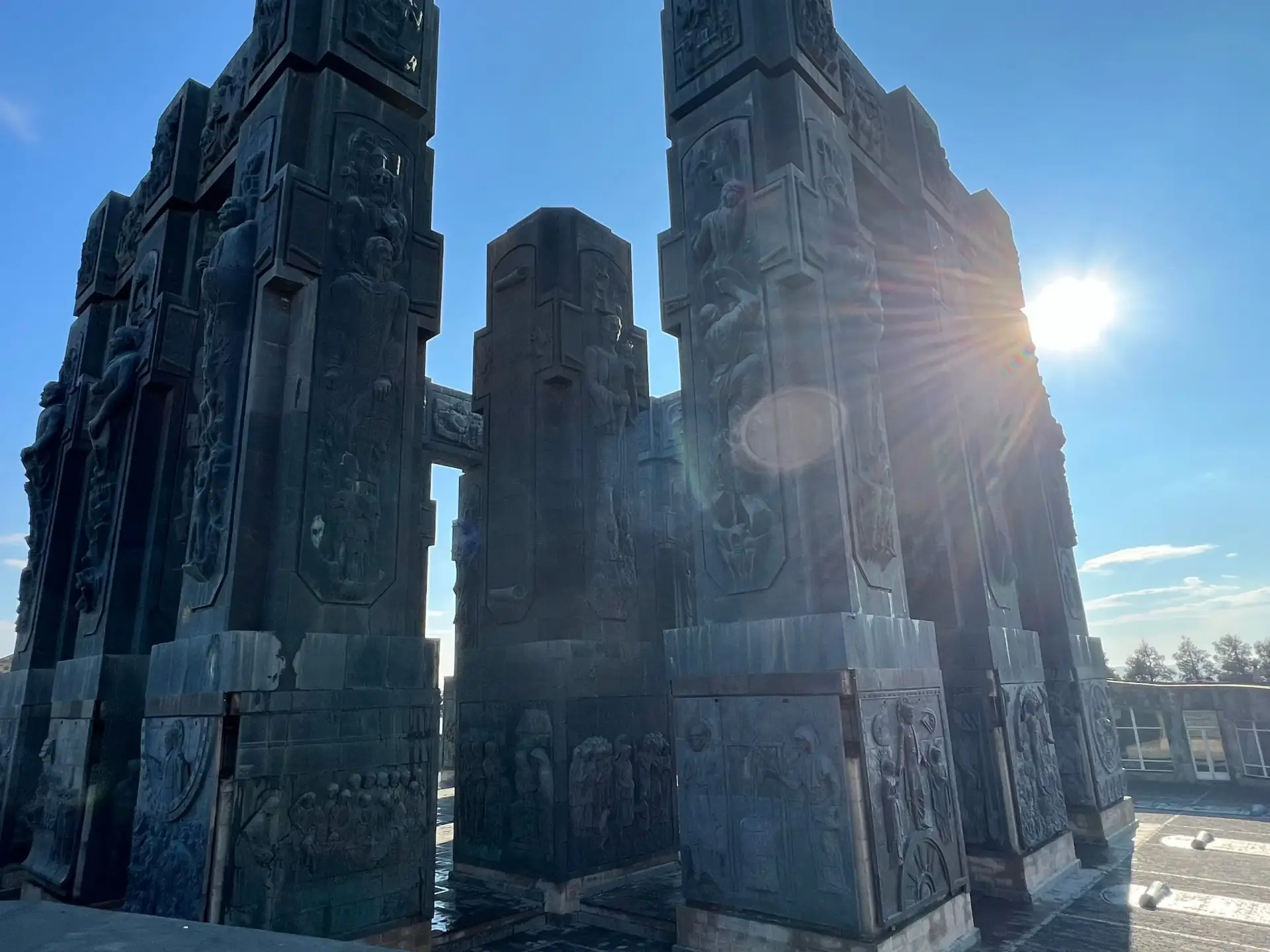 Tbilisi cultural district with theaters and galleries